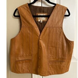 Genuine Leather Arizona Brand Vest Large Men Made in Mexico